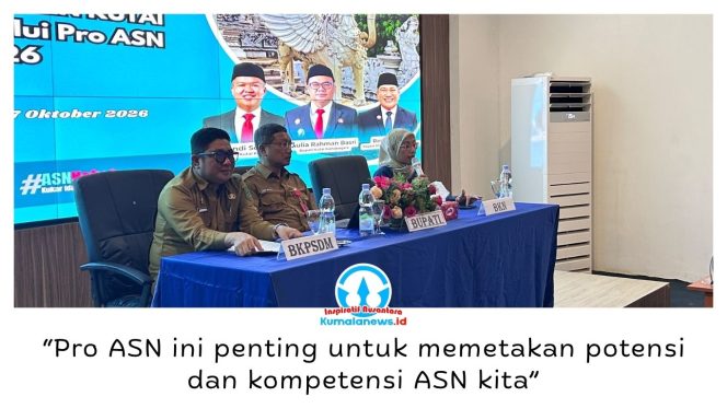 
 Asisten III Setda Kukar Dafip Haryanto mewakili Bupati Kukar membuka Profiling ASN (Pro ASN) 2026 di Kompleks Stadion Aji Imbut, Tenggarong Seberang, Selasa (6/10/2026). Kegiatan tersebut diikuti sekitar 400 ASN untuk memetakan potensi dan kompetensi aparatur. Foto: Indirwan.