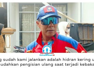 Kepala Disdamkarmatan Kukar, Fida Hurasani, mendorong penguatan sistem hidran di kawasan rawan kebakaran melalui sinergi lintas sektor, termasuk Dinas Perkim, Dinas PU, dan perusahaan air minum daerah. Foto: Indirwan.