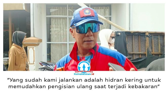 
 Kepala Disdamkarmatan Kukar, Fida Hurasani, mendorong penguatan sistem hidran di kawasan rawan kebakaran melalui sinergi lintas sektor, termasuk Dinas Perkim, Dinas PU, dan perusahaan air minum daerah. Foto: Indirwan.