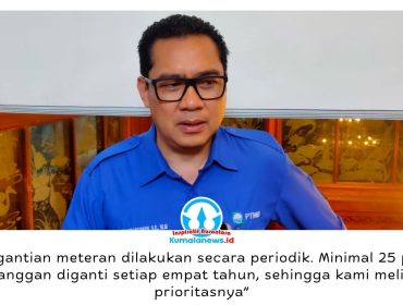 Direktur Utama PTMB, Yudhi Saharuddin, mengimbau pelanggan segera melaporkan kehilangan meteran dan membuat berita acara sebagai dasar pemeriksaan serta proses penggantian. Foto: M Hilmansyah.