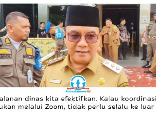 Wakil Wali Kota Balikpapan, Bagus Susetyo, mengatakan pemanfaatan teknologi digital untuk rapat dan koordinasi menjadi salah satu strategi menekan perjalanan dinas sekaligus menghemat anggaran. Foto: M Hilmansyah.