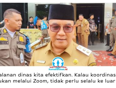 Wakil Wali Kota Balikpapan, Bagus Susetyo, mengatakan pemanfaatan teknologi digital untuk rapat dan koordinasi menjadi salah satu strategi menekan perjalanan dinas sekaligus menghemat anggaran. Foto: M Hilmansyah.