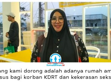 Ketua TRC-PPA Kalimantan Timur, Rina Zainun atau Bunda Rina, mendorong Pemkot Samarinda menyediakan rumah aman bagi perempuan dan anak korban KDRT maupun kekerasan seksual. Foto: Yana Ashari.
