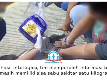 Polisi mengamankan ID (40), warga binaan Lapas Kelas IIA Balikpapan, dalam pengembangan kasus dugaan kepemilikan sabu seberat 1,057 kilogram di Samarinda, Sabtu (26/9/2026).