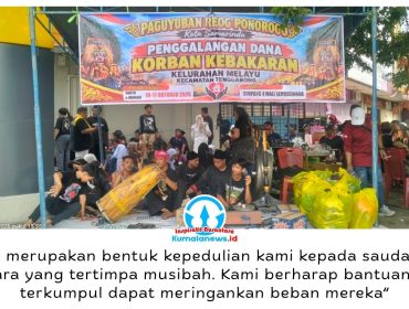 Paguyuban Seni Reog Ponorogo bersama 35 paguyuban kedaerahan yang tergabung dalam DPD Ikapakarti Kota Samarinda menggelar aksi penggalangan dana bagi korban kebakaran di Kelurahan Melayu, Tenggarong, Kukar, selama 10–11 Oktober 2026 di Simpang Empat Mal Lembuswana, Samarinda. Foto: Yana Ashari.