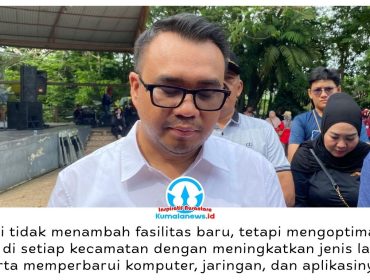 Bupati Kukar, Aulia Rahman Basri, mengoptimalkan layanan MPP di 20 kecamatan melalui penguatan fasilitas Paten, peningkatan jaringan internet, komputer, dan aplikasi guna menghadirkan pelayanan administrasi yang lebih mudah, cepat, dan efisien bagi masyarakat. Foto: Indirwan.