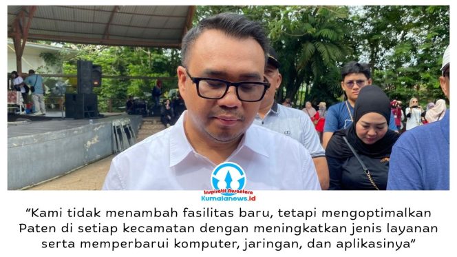 
 Bupati Kukar, Aulia Rahman Basri, mengoptimalkan layanan MPP di 20 kecamatan melalui penguatan fasilitas Paten, peningkatan jaringan internet, komputer, dan aplikasi guna menghadirkan pelayanan administrasi yang lebih mudah, cepat, dan efisien bagi masyarakat. Foto: Indirwan.