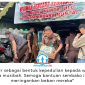 Kejari Kukar bersama IAD dan PWI Kukar menyalurkan bantuan sembako kepada warga terdampak kebakaran di Desa Muara Muntai Ulu, Kecamatan Muara Muntai, Senin (12/10/2026), sebagai bentuk kepedulian dan dukungan bagi korban pascabencana. Foto: PWI Kutai Kartanegara.