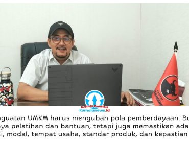 Ketua Komisi II DPRD Kota Samarinda, Iswandi, mendorong penguatan UMKM lokal melalui pemberdayaan berkelanjutan yang didukung kepastian pasar, akses permodalan, tempat usaha, dan standar produk. Foto: Yana Ashari.