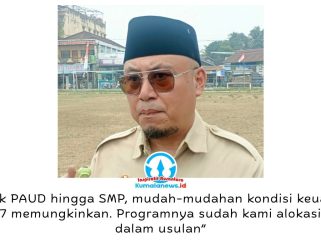 Kepala Disdikbud Kukar, Heriansyah, mengusulkan program beasiswa bagi satuan pendidikan jenjang PAUD hingga SMP pada 2027, dengan realisasi menyesuaikan kemampuan keuangan daerah. Foto: Indirwan.