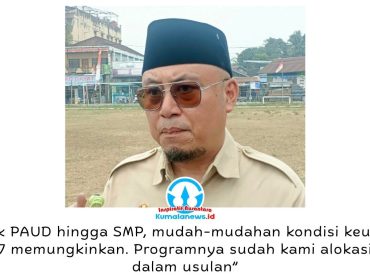 Kepala Disdikbud Kukar, Heriansyah, mengusulkan program beasiswa bagi satuan pendidikan jenjang PAUD hingga SMP pada 2027, dengan realisasi menyesuaikan kemampuan keuangan daerah. Foto: Indirwan.