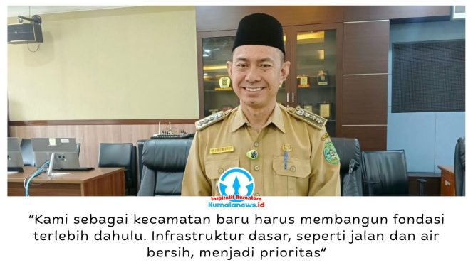 
 Camat Kota Bangun Darat, Julkifli, memprioritaskan pembangunan infrastruktur dasar, terutama jalan poros antardesa, akses air bersih, dan fasilitas pelayanan publik untuk mendukung pemerataan pembangunan wilayah. Foto: Indirwan.