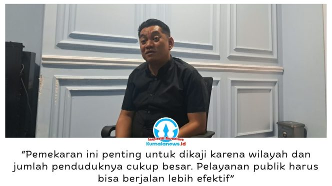 
 Anggota Komisi I DPRD Kota Samarinda, Aris Mulyanata, menilai rencana pemekaran Kecamatan Samarinda Utara perlu dikaji untuk meningkatkan efektivitas pelayanan publik. Luas wilayah dan jumlah penduduk menjadi pertimbangan penting agar penataan administratif dapat mendekatkan layanan pemerintahan kepada masyarakat. Foto: Yana Ashari.