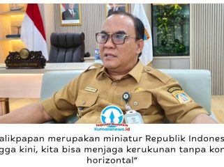 Wakil Wali Kota Balikpapan, Bagus Susetyo, menegaskan pentingnya menjaga kerukunan di tengah keberagaman masyarakat. Menurutnya, persatuan dan hubungan harmonis antarkelompok menjadi kunci menjaga keamanan serta kondusivitas Kota Balikpapan. Foto: M Hilmansyah.