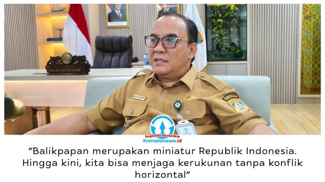 
 Wakil Wali Kota Balikpapan, Bagus Susetyo, menegaskan pentingnya menjaga kerukunan di tengah keberagaman masyarakat. Menurutnya, persatuan dan hubungan harmonis antarkelompok menjadi kunci menjaga keamanan serta kondusivitas Kota Balikpapan. Foto: M Hilmansyah.