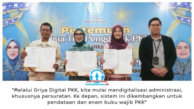 
 TP PKK Kota Balikpapan menjalankan tiga program, yakni peluncuran Griya Digital PKK, pembagian masker kepada masyarakat, serta kerja sama dengan PT Pegadaian dan FORSEPSI untuk mendorong pengelolaan sampah bernilai ekonomi. Foto: M Hilmansyah.