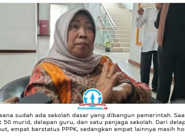 Wakil Ketua Komisi IV DPRD Kota Samarinda, Sri Puji Astuti, memimpin audiensi bersama perwakilan masyarakat Loa Kumbar, Kelurahan Loa Buah, untuk membahas persoalan pendidikan, mulai dari akses jalan, fasilitas sekolah, hingga kesejahteraan guru dan pemerataan layanan bagi siswa. Pertemuan berlangsung di Ruang Bapemperda Lantai 1 DPRD Kota Samarinda, Kamis (15/10/2026), bersama anggota Komisi IV dan pihak terkait. Foto: Yana Ashari.