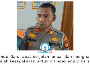 Wakasat Lantas Polresta Samarinda, AKP M. Zulhijah, mendukung pengawasan bersama terhadap kendaraan bermuatan di atas 8 ton di Jalan Pustaka guna mencegah kerusakan jalan berulang dan menjaga keselamatan masyarakat. Foto: Yana Ashari.