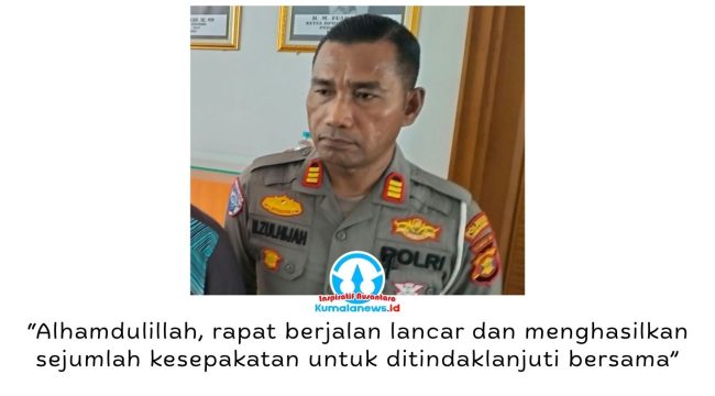 Wakasat Lantas Polresta Samarinda, AKP M. Zulhijah, mendukung pengawasan bersama terhadap kendaraan bermuatan di atas 8 ton di Jalan Pustaka guna mencegah kerusakan jalan berulang dan menjaga keselamatan masyarakat. Foto: Yana Ashari.