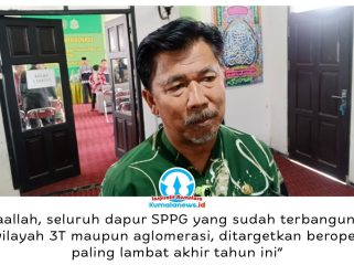 Sekretaris Daerah Kukar, Sunggono, menyampaikan sekitar 70 dapur SPPG di Kutai Kartanegara ditargetkan mulai beroperasi paling lambat akhir 2026, terdiri atas 17 dapur di wilayah 3T dan 53 dapur di kawasan aglomerasi. Foto: Indirwan.