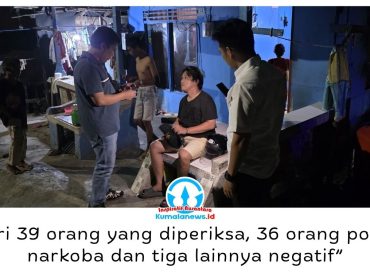 Aparat gabungan Polda Kaltim dan Polresta Balikpapan menggelar Operasi Sarang Narkoba di Gunung Bugis, Balikpapan Tengah, Rabu (14/10/2026) malam. Dari 39 orang yang diperiksa, 36 dinyatakan positif narkoba dan diarahkan menjalani rehabilitasi setelah petugas tidak menemukan barang bukti narkotika.