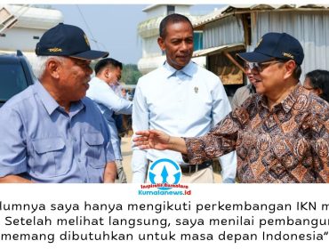 Kepala Otorita IKN, Basuki Hadimuljono, menyambut kunjungan pastoral Kardinal Ignatius Suharyo di Kawasan Inti Pusat Pemerintahan (KIPP) IKN, Selasa (20/10/2026). Foto: Humas Otorita IKN.