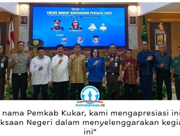 Suasana pembukaan Focus Group Discussion (FGD) tentang tata kelola perusahaan yang baik (GCG) dan kepatuhan hukum untuk mencegah konflik kepentingan, praktik kecurangan (fraud), serta risiko hukum dalam dunia usaha di Kabupaten Kutai Kartanegara. Foto: Indirwan.
