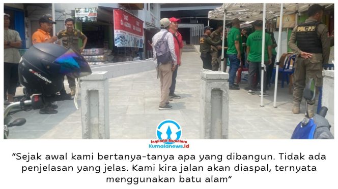 
 Sejumlah warga dan pemilik toko di kawasan Pasar Pagi Samarinda mengeluhkan pembangunan fasilitas di depan pertokoan yang dinilai minim sosialisasi serta dikhawatirkan mengganggu aktivitas perdagangan, membatasi akses kendaraan, dan memperburuk risiko banjir.