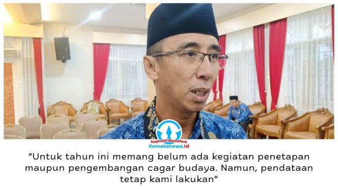 
 Kabid Kebudayaan Disdikbud Kukar, Muhammad Saidar, menegaskan pendataan dan pelestarian objek bersejarah tetap berjalan di tengah keterbatasan anggaran, melalui koordinasi dengan Balai Pelestarian Kebudayaan serta pelibatan komunitas lokal. Foto: Indirwan
