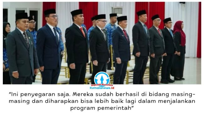 Wali Kota Balikpapan, Rahmad Mas’ud, melantik dan merotasi 17 pejabat di lingkungan Pemkot Balikpapan sebagai bagian dari penyegaran birokrasi, di Aula Pemkot Balikpapan, Senin (26/10/2026). Foto: M Hilmansyah.