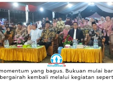 Anggota DPRD Kota Samarinda, Jasno, mengapresiasi pergelaran wayang kulit dalam rangka HUT ke-65 Kelurahan Bukuan dan Bersih Desa 2026 sebagai upaya melestarikan budaya, mempererat kerukunan warga, serta mendorong pertumbuhan ekonomi UMKM. Foto: Yana Ashari.