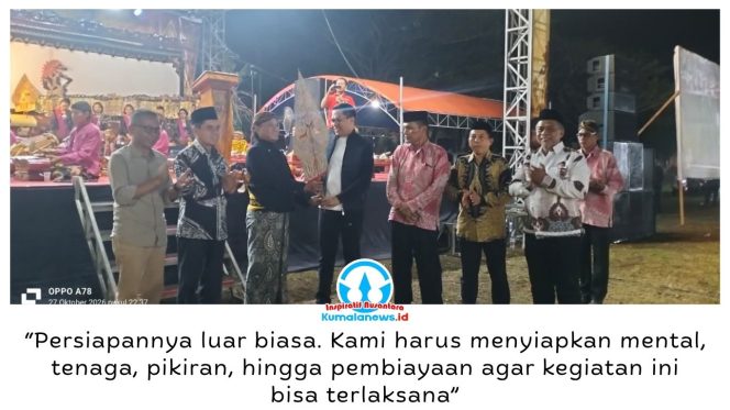 
 Ketua Panitia Pergelaran Wayang Kulit, Edi Susilo, menyebut peringatan HUT ke-65 Kelurahan Bukuan dan Bersih Desa 2026 membutuhkan persiapan matang serta diharapkan mampu melestarikan budaya dan mendorong pertumbuhan UMKM lokal. Foto: Yana Ashari.