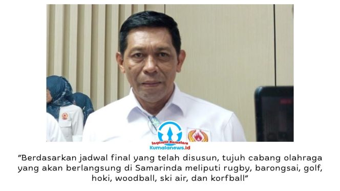 
 Ketua Umum KONI Kota Samarinda, Wahyudi (Bang Haji Yudi), menyampaikan kesiapan Samarinda menjadi lokasi pertandingan tujuh cabang olahraga Porprov Kaltim 2026 yang dijadwalkan berlangsung pada 10–23 November mendatang. Foto: Yana Ashari.