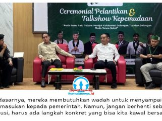 Ketua Komisi IV DPRD Kota Samarinda, Mohammad Novan Syahronny Pasie, menjadi pemateri dalam talkshow bertema “Beda Suara, Satu Tujuan: Merajut Kolaborasi Golongan Tua dan Golongan Muda Tanpa Sekat” di Aula Dinas Perpustakaan dan Kearsipan Kota Samarinda, Jumat (30/10/2026). Dalam kesempatan itu, ia mendorong pelibatan generasi muda secara langsung dalam perencanaan hingga pelaksanaan pembangunan daerah.