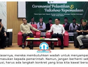 Ketua Komisi IV DPRD Kota Samarinda, Mohammad Novan Syahronny Pasie, menjadi pemateri dalam talkshow bertema “Beda Suara, Satu Tujuan: Merajut Kolaborasi Golongan Tua dan Golongan Muda Tanpa Sekat” di Aula Dinas Perpustakaan dan Kearsipan Kota Samarinda, Jumat (30/10/2026). Dalam kesempatan itu, ia mendorong pelibatan generasi muda secara langsung dalam perencanaan hingga pelaksanaan pembangunan daerah.