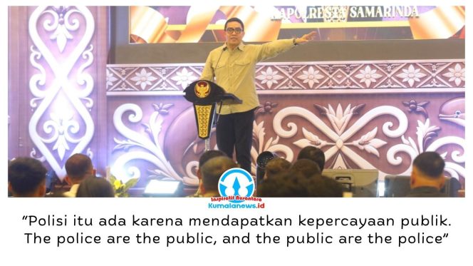 
 Wali Kota Samarinda, Andi Harun, menyampaikan apresiasi kepada Kombes Pol Hendri Umar atas dedikasi dan pengabdiannya selama kurang lebih dua tahun menjabat sebagai Kapolresta Samarinda, dalam acara pisah sambut Kapolresta Samarinda kepada pejabat baru Kombes Pol Eko Novan Prasetyo Puspito di Hotel Fugo Samarinda, Jumat (30/10/2026) malam. Foto: Humas Pemkot Samarinda.